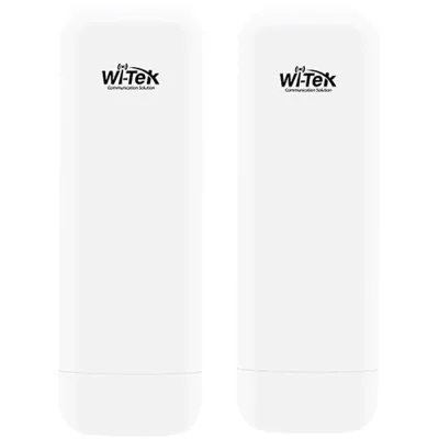 Wi-Tek WI-CPE800-KIT V3 WLAN Transmitter 1 Paar 2 Ports 5 GHz 5 km Reichweite IP65 weiß