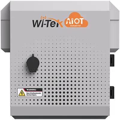 Wi-Tek WI-IOTBOXMINI IoT-Gehäuse mit Lüfter IP65 IK10 Stahl grau Boden Mast Wand