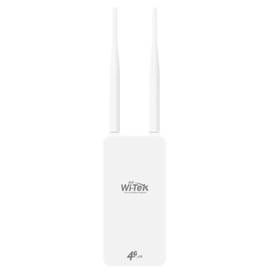 Wi-Tek WI-LTE117-O 4G Router für den Außenbereich zur Mastmontage, PoE Unterstützung, 2 x RJ45, Wifi Funktion