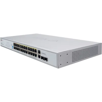 Wi-Tek WI-PCES226GF PoE-Switch 26 Ports 24 Ports PoE 2 Ports SFP 250 m cloud managed Desktop Rack Wand