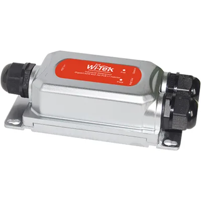Wi-Tek WI-POE56S-BT-I-O Outdoor-PoE-Splitter 2 Ports 95 W IP68 silber Desktop Wand