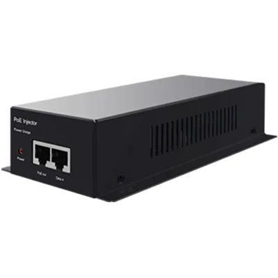 Wi-Tek WI-POE65-2.5G-60W PoE-Injektor 2 Ports 60 W schwarz Desktop Wand