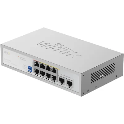 Wi-Tek WI-PS210GS (V2) PoE-Switch 10 Ports 8 Ports PoE 250 m Desktop Wand