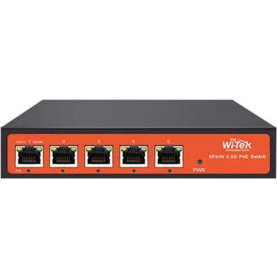 Wi-Tek WI-PS505G PoE-Switch 5 Ports 4 Ports PoE Desktop