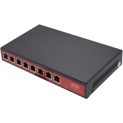 Wi-Tek WI-PS508G PoE-Switch 8 Ports PoE Desktop