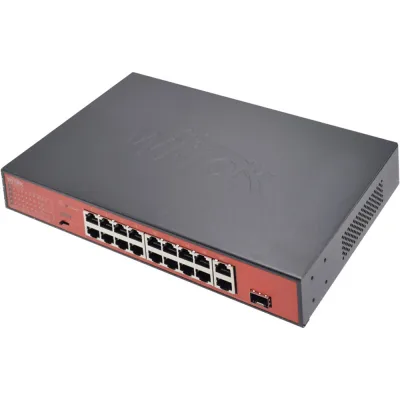 Wi-Tek WI-PS518G V4 PoE-Switch 18 Ports 16 Ports PoE 1 Port SFP 250 m Desktop Rack