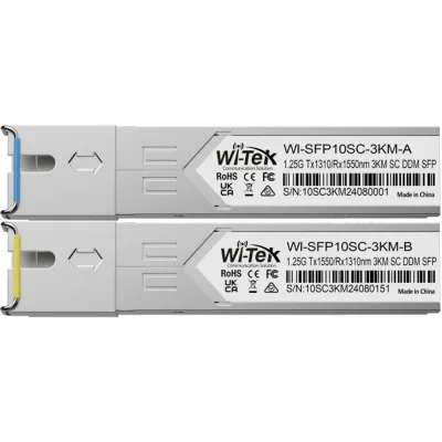 Wi-Tek WI-SFP10SC-3KM SFP Single-mode-Modul-Set 3 km Reichweite