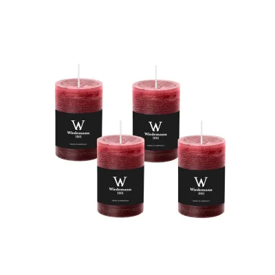 Wiedemann Kerzen Stumpenkerze Bordeaux 14 cm