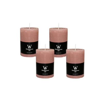 Wiedemann Kerzen Stumpenkerze Rosa 13 cm