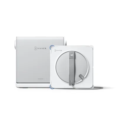 ECOVACS WINBOT W2S OMNI EU Fensterputzroboter (TruEdge™-Schrubber, WIN-SLAM 4.0, All-in-One-Reinigungsstation, 12-stufiger Schutz, 110 min Akkulaufzeit)