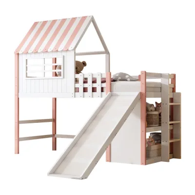 Wishdor Kinderbett Rosa 90x200 cm