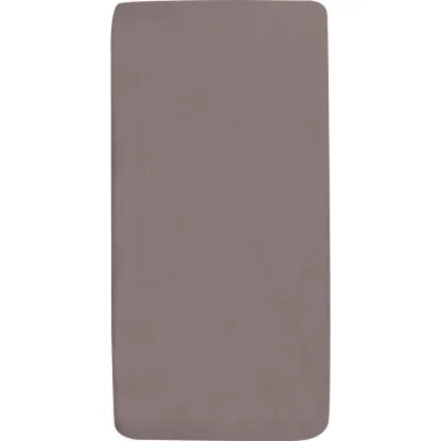 Witlof for Kids Kinderspannbetttuch Warm Grey Dunkelgrau 40x80 cm