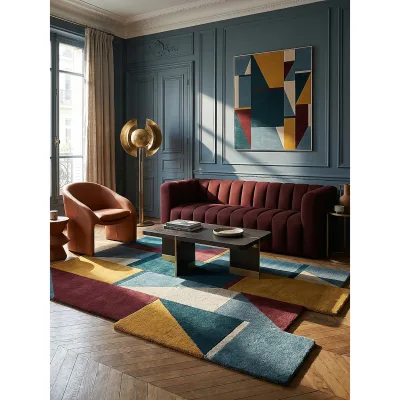 Kadima Design Wollteppich Mehrfarbig 150x240 cm