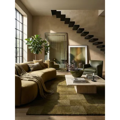 Kadima Design Wollteppich Grün 160x230 cm