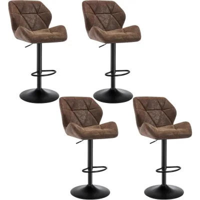 Woltu Barhocker Dunkelbraun 50x94x41 cm