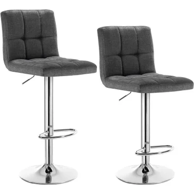 Woltu Barhocker Dunkelgrau 44x92x38.5 cm