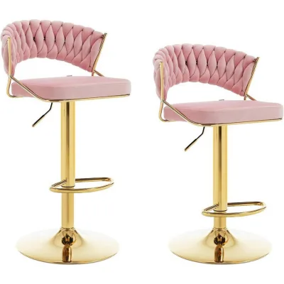 Woltu Barhocker Rosa 48x83x46.5 cm