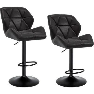Woltu Barhocker Schwarz 50x94x41 cm