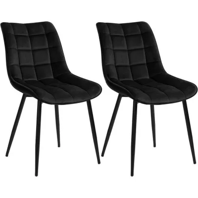 Woltu Esszimmerstuhl Schwarz 46x85.5x40.5 cm