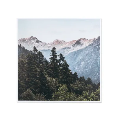 Wonderwall Air Art Smart Infrarotheizung 60x60cm 350W Wandinstallation App-Steuerung Berge