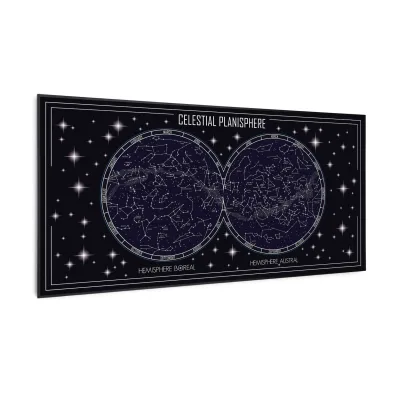 Wonderwall Air Art Smart Infrarotheizung Himmelskarte 120x60cm 700W 120 x 60 cm