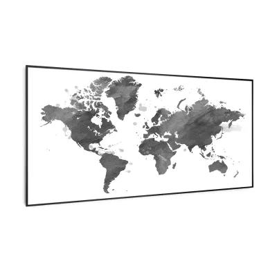 Wonderwall Air Art Smart Infrarotheizung Schwarze Karte 120x60cm 700W 120 x 60 cm