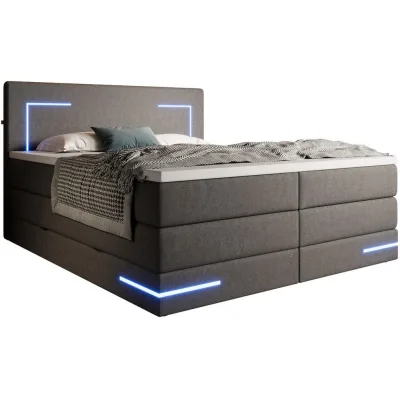 wonello Boxspringbett Anthrazit 180x200 cm