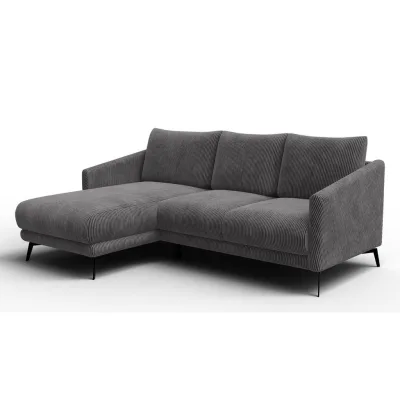 Wozimo Ecksofa Dunkelgrau 221x156 cm