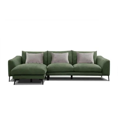 Wozimo Ecksofa Dunkelgrün 269x158 cm