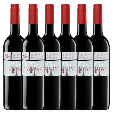 Württembergische WZG GLÜ "fein & fruchtig" Lemberger Glühwein 0,75L 6er Karton