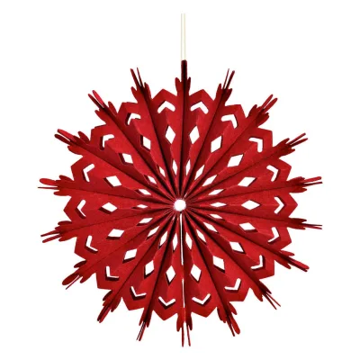 X-Mas Dekohänger Rot 30.0x30.0x5.0 cm