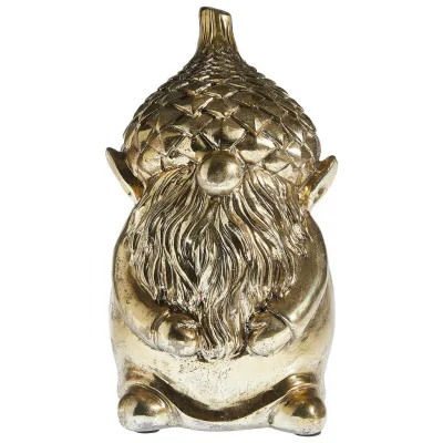 X-Mas Dekozwerg Gold 17x29.5x17 cm