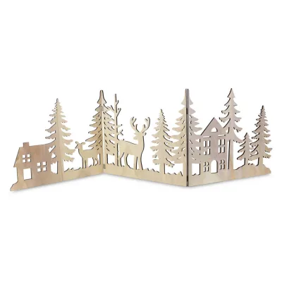 X-Mas Weihnachtsfigur Natur 44.2x40x2.4 cm