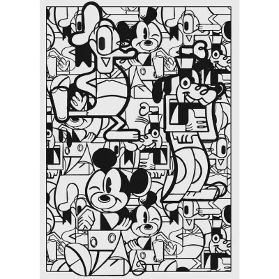 Xora Fototapete Schwarz, Weiß 200x280 cm