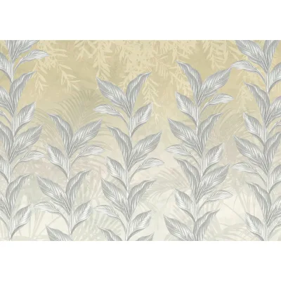 Xora Vliestapete Gelb, Grau, Weiß 350x250 cm