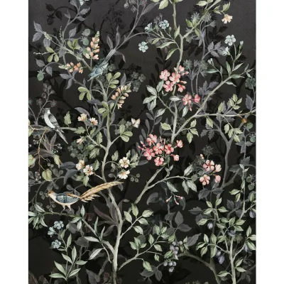 Xora Vliestapete Grün, Rosa, Schwarz 200x250 cm