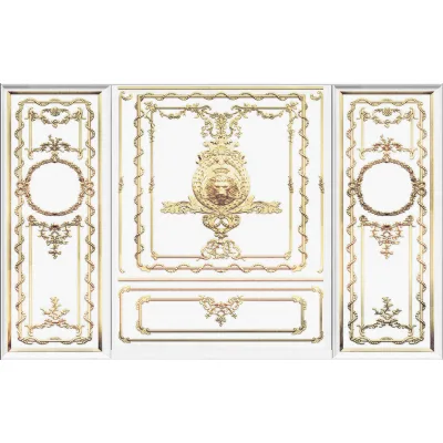Xora Vliestapete Weiß, Gold 400x250 cm