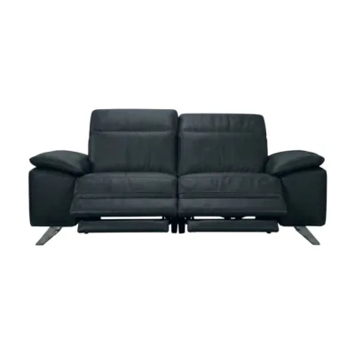 XXXLutz 2-Sitzer Schwarz 180x80x104 cm