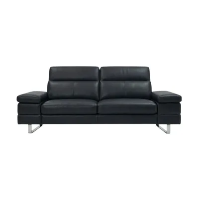 XXXLutz 2-Sitzer Schwarz 184x75x109 cm