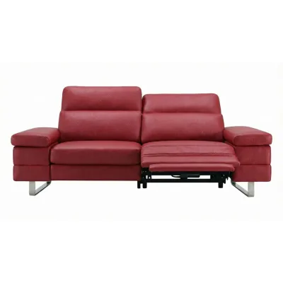 XXXLutz 3-Sitzer Rot 212x75x109 cm