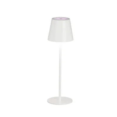 XXXLutz Akku-Tischleuchte Viletto Weiß, Sand 36.5 cm
