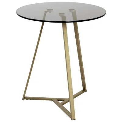 XXXLutz Beistelltisch Grau, Gold 45x50x45 cm