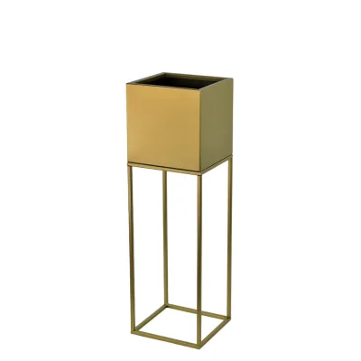 XXXLutz Blumenständer Gold 19x67x19 cm