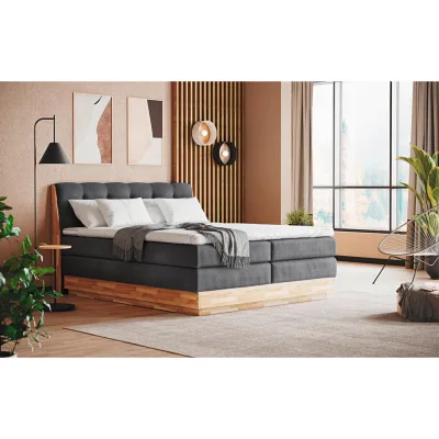XXXLutz Boxspringbett Anthrazit 180x200 cm