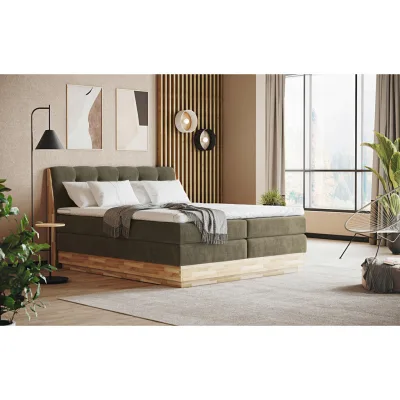 XXXLutz Boxspringbett Grün 200x200 cm
