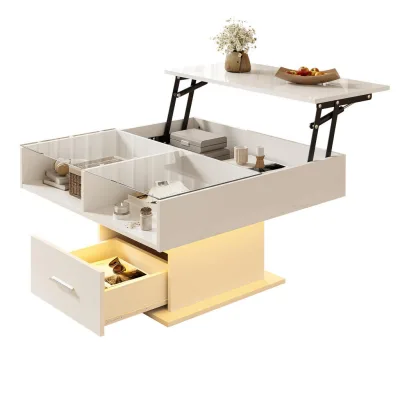 XXXLutz Couchtisch Weiß 78x60x78 cm