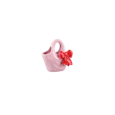 XXXLutz Dekovase Rosa, Rot 12x20.5x20 cm