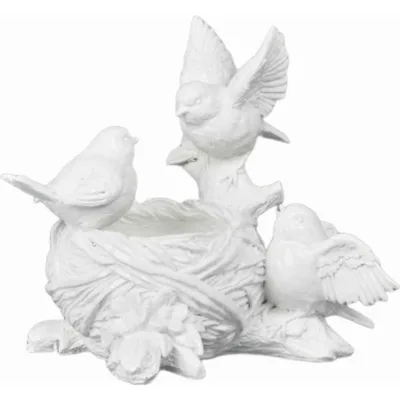 XXXLutz Dekovogel Weiß 18.5x16.4x17.2 cm