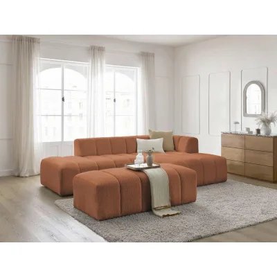 XXXLutz Ecksofa Annecy Orange 262x170 cm