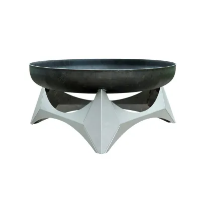 XXXLutz Feuerschale Svenskav Arka M 2041 Edelstahl, Rost 45x25x45 cm
